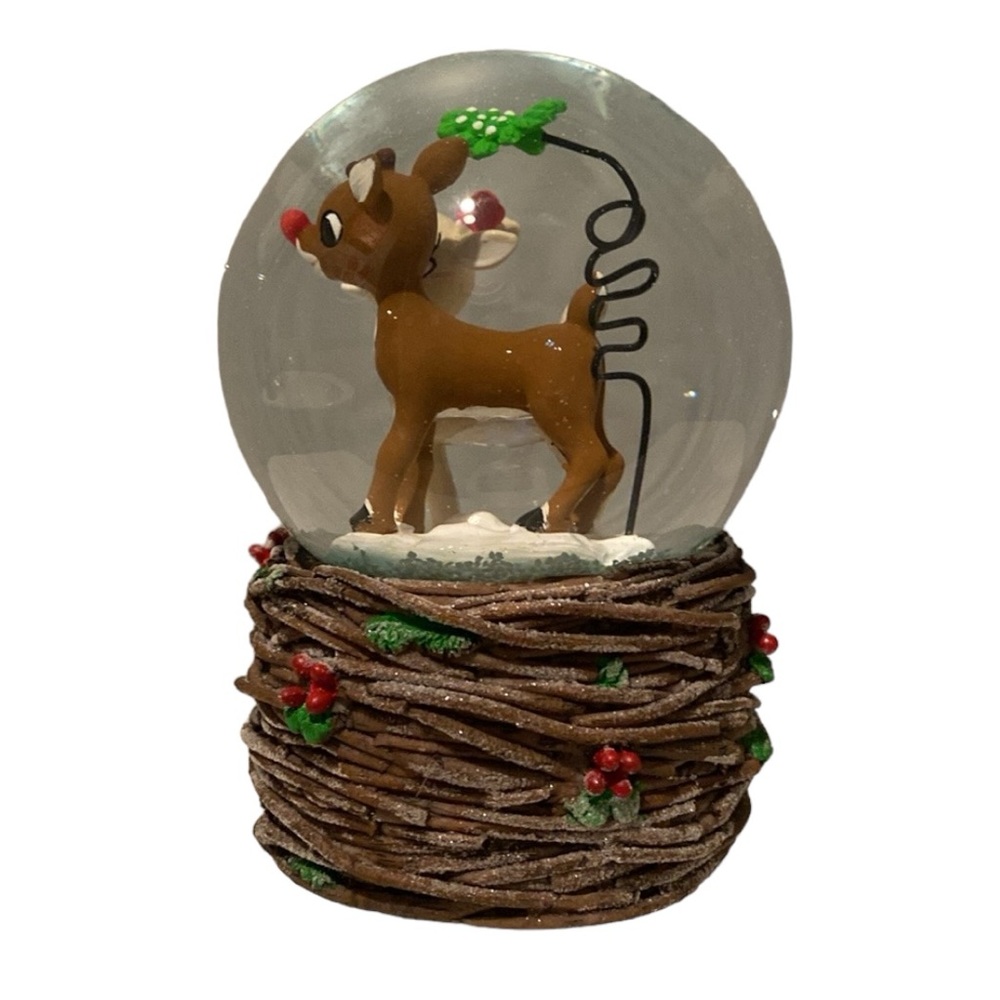 LAST ONE Rudolph and Clarice Musical SnowGlobe - Picture 4 of 11